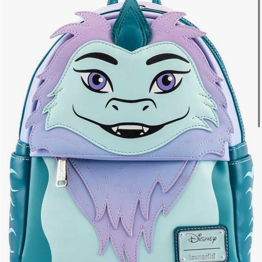 Disney Loungefly Dragon Backpack - Teal and Lavender